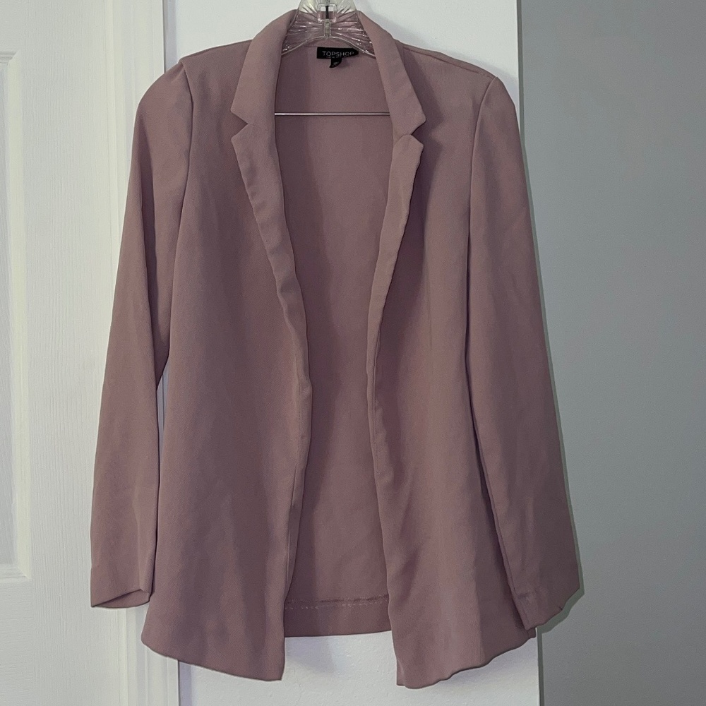 Topshop Blush Color Blazer Jacket